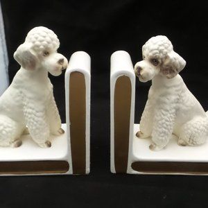 Lefton Vintage Poodle Bookends